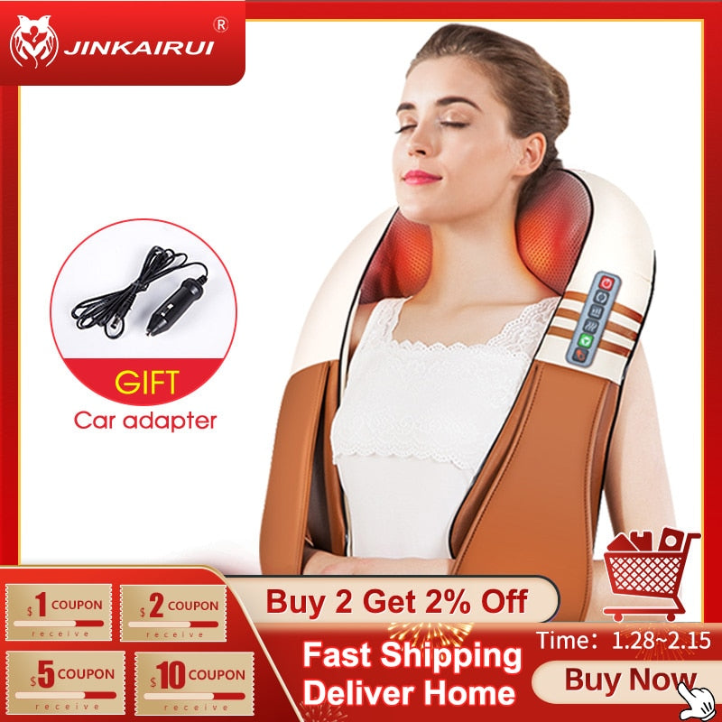 U Shape Electrical Back, Neck & Shoulder Massager