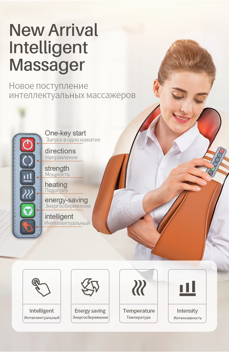 U Shape Electrical Back, Neck & Shoulder Massager